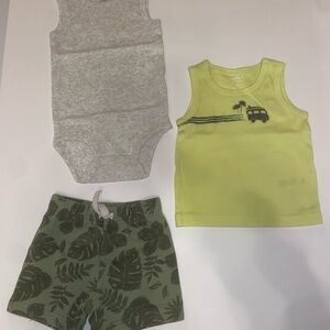 Carter’s Green and Gray Baby Outfit Set